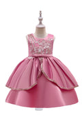 Kids Girls Pretty Embroidery Style Smooth Classic Dress