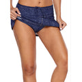 Women Drawcord Waist Beach Denim Shorts