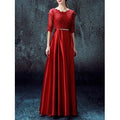 Women Outstanding Round Neck Half Sleeve Superb Designed Slim Waist Lovely A-Line Dress
