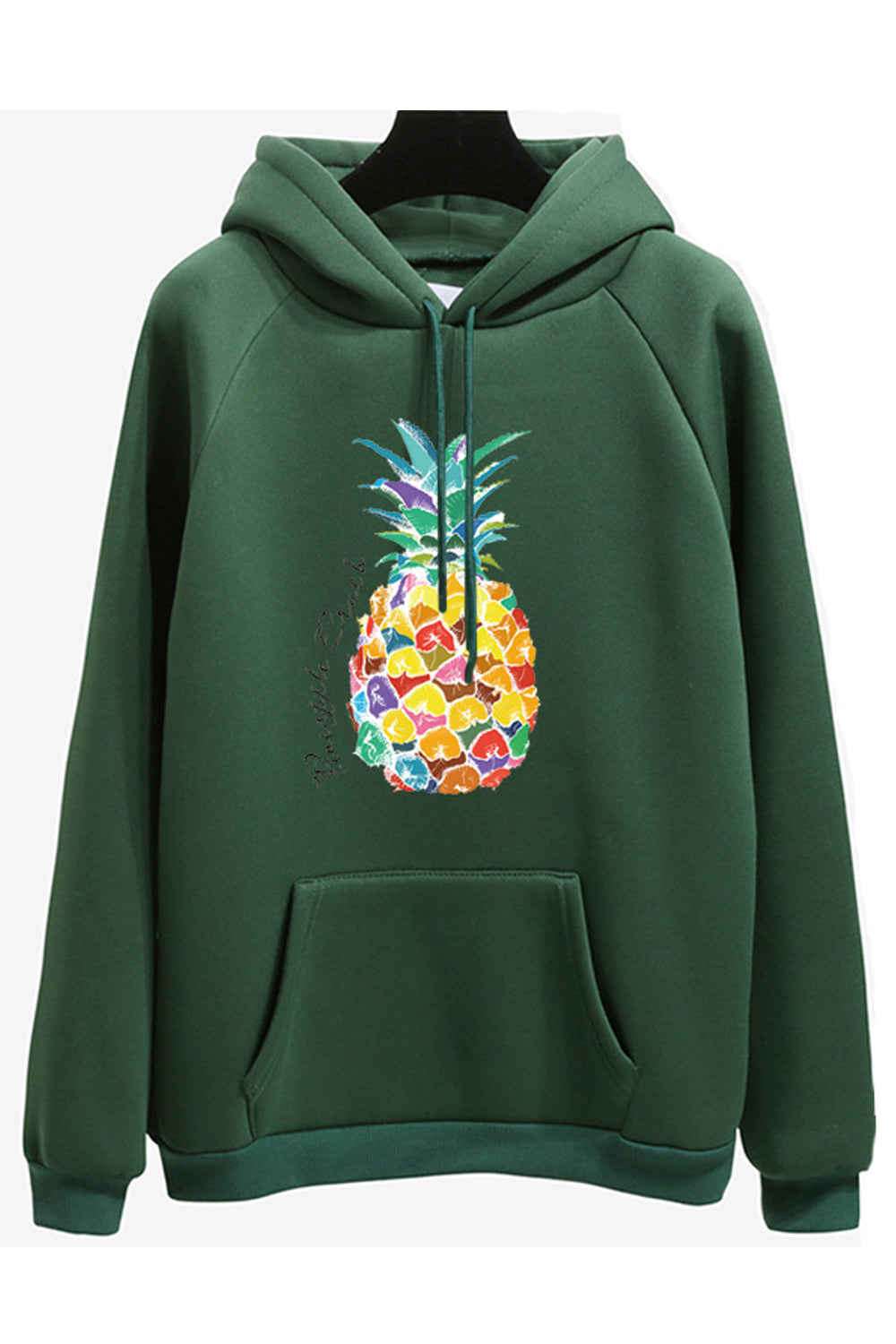 Women Beautiful Colorful Printed Long Sleeve Adjustable Drawstring Ribbed Hem Winter Hoodie