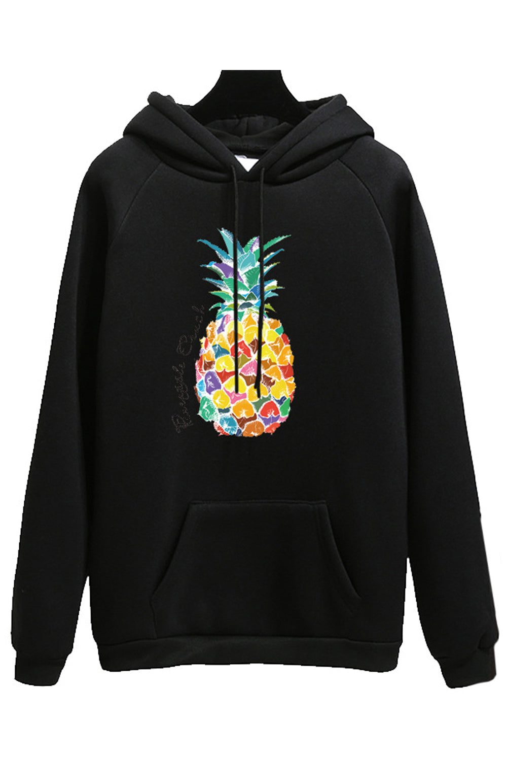 Women Beautiful Colorful Printed Long Sleeve Adjustable Drawstring Ribbed Hem Winter Hoodie