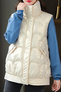 Women Different Colours Shining Look Party Padded Vest