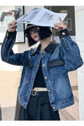 Women Printed Collar Neck Ribbed Cuff & Front Buttoned Closure Temperate Casual Winter Casual Jacket