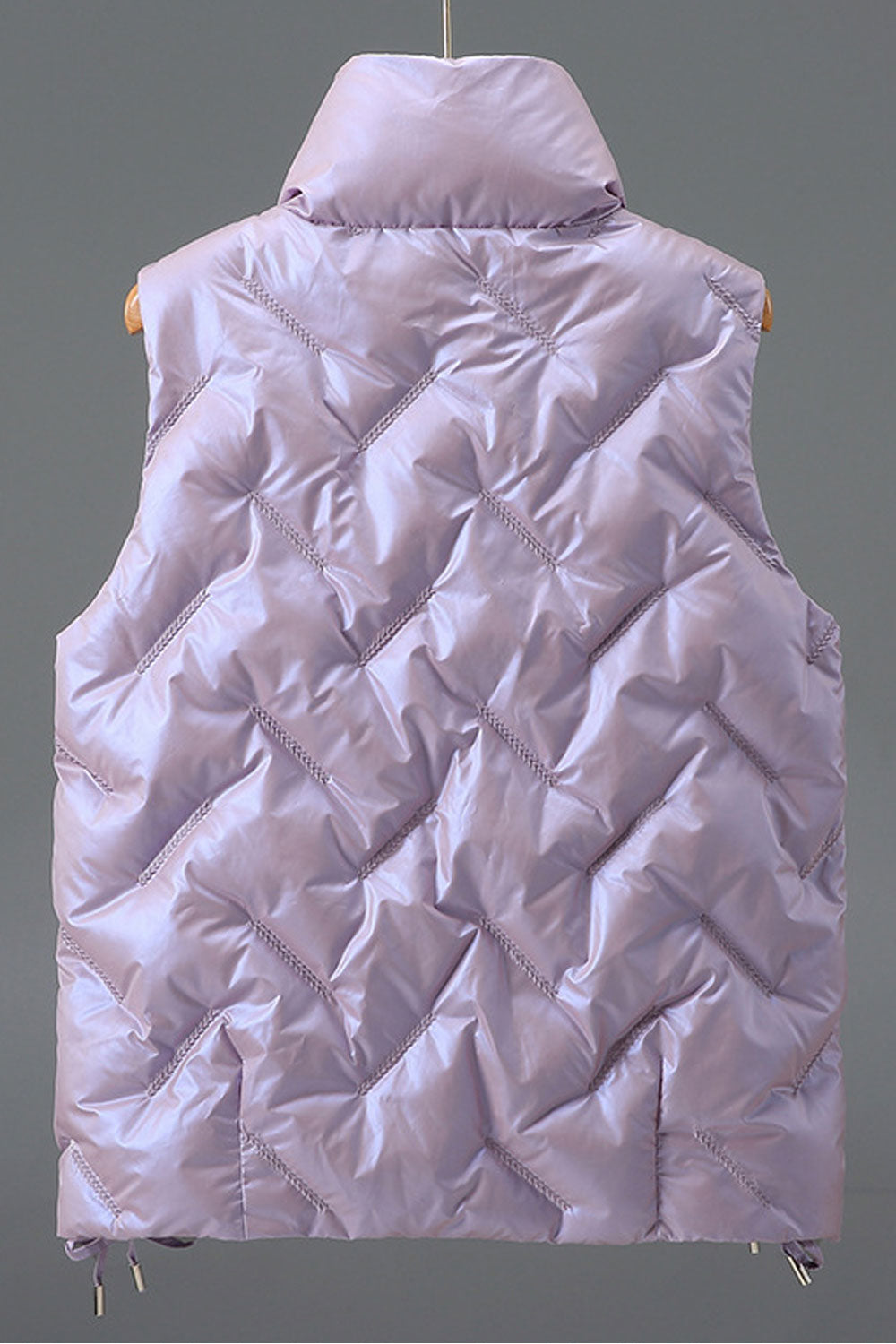 Women Diamond Shape Designing Square Pockets Padded Vest