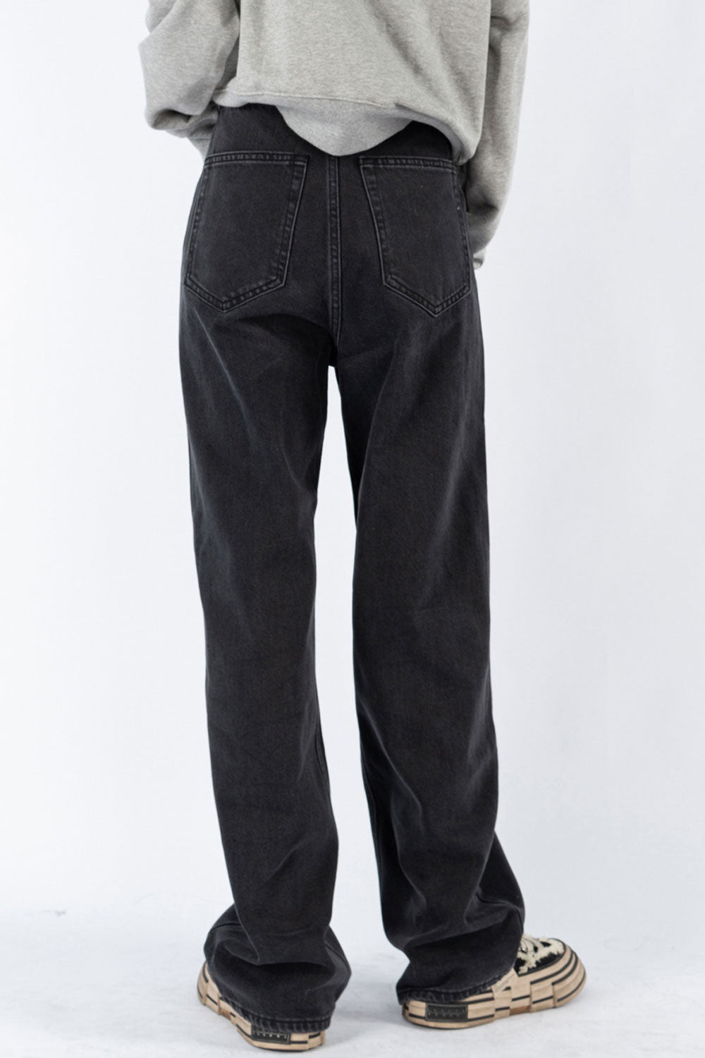 Women Trendy Button High-Waist Superb Solid Colored Thin & Durable Winter Casual Denim Jeans