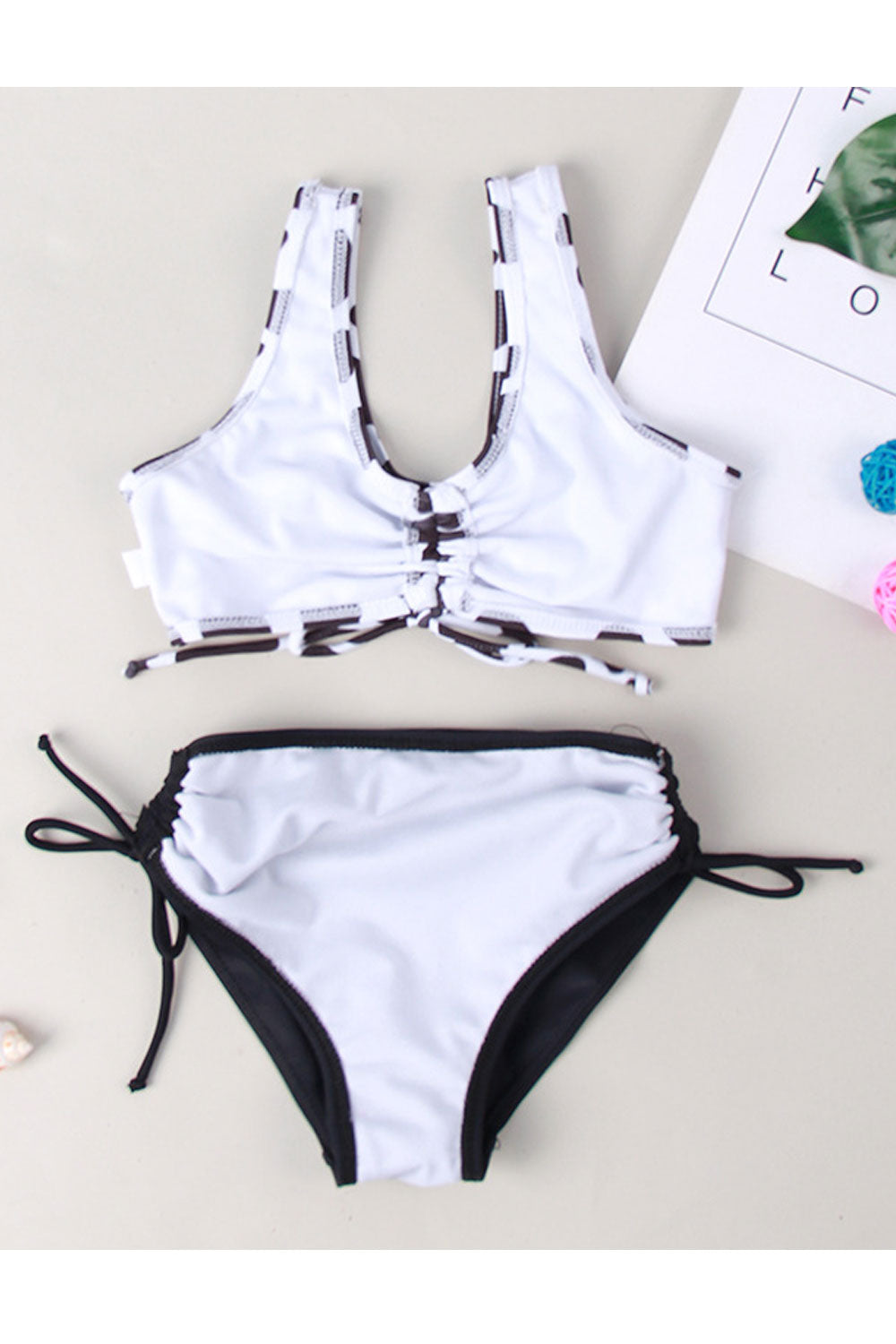 Baby Girls Summer Fashion Two Piece Bikini Swimsuit Set