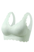 Women's Plus Bra Sleep Lace Rose Support Air Bra Max Floral Wire