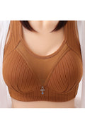 Women Plus Push Up Bra Seamless Cotton Bralette Cup Wireless Underwear Brassiere