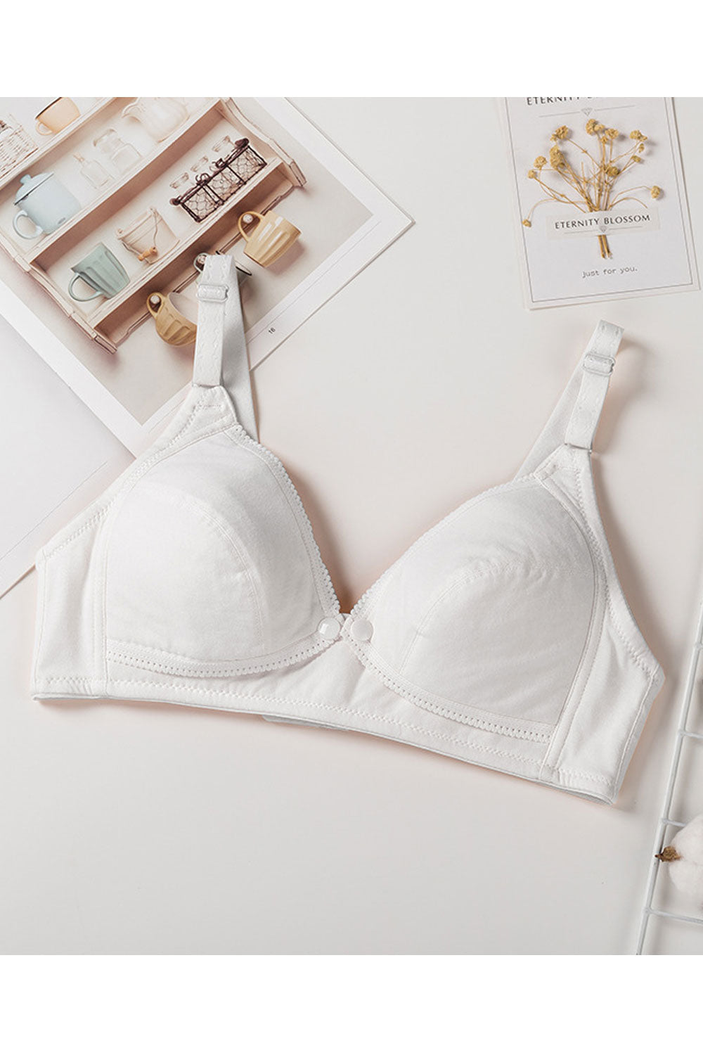 Women Plus Thin Wireless Push Up Bra Comfort Breathable Nursing Bra