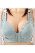 Women Sagging Breasts No Padded Cotton Brasieres Front Closure Nursing Bras