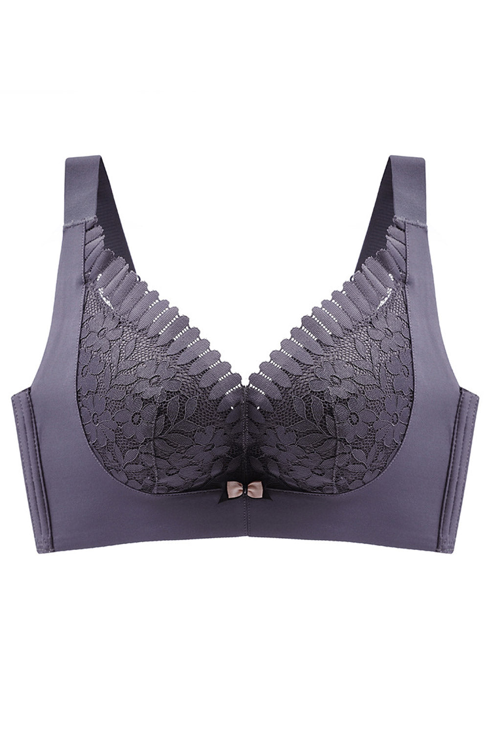 Womens Plus Underwire Bra Lace Floral Full Coverage Bra