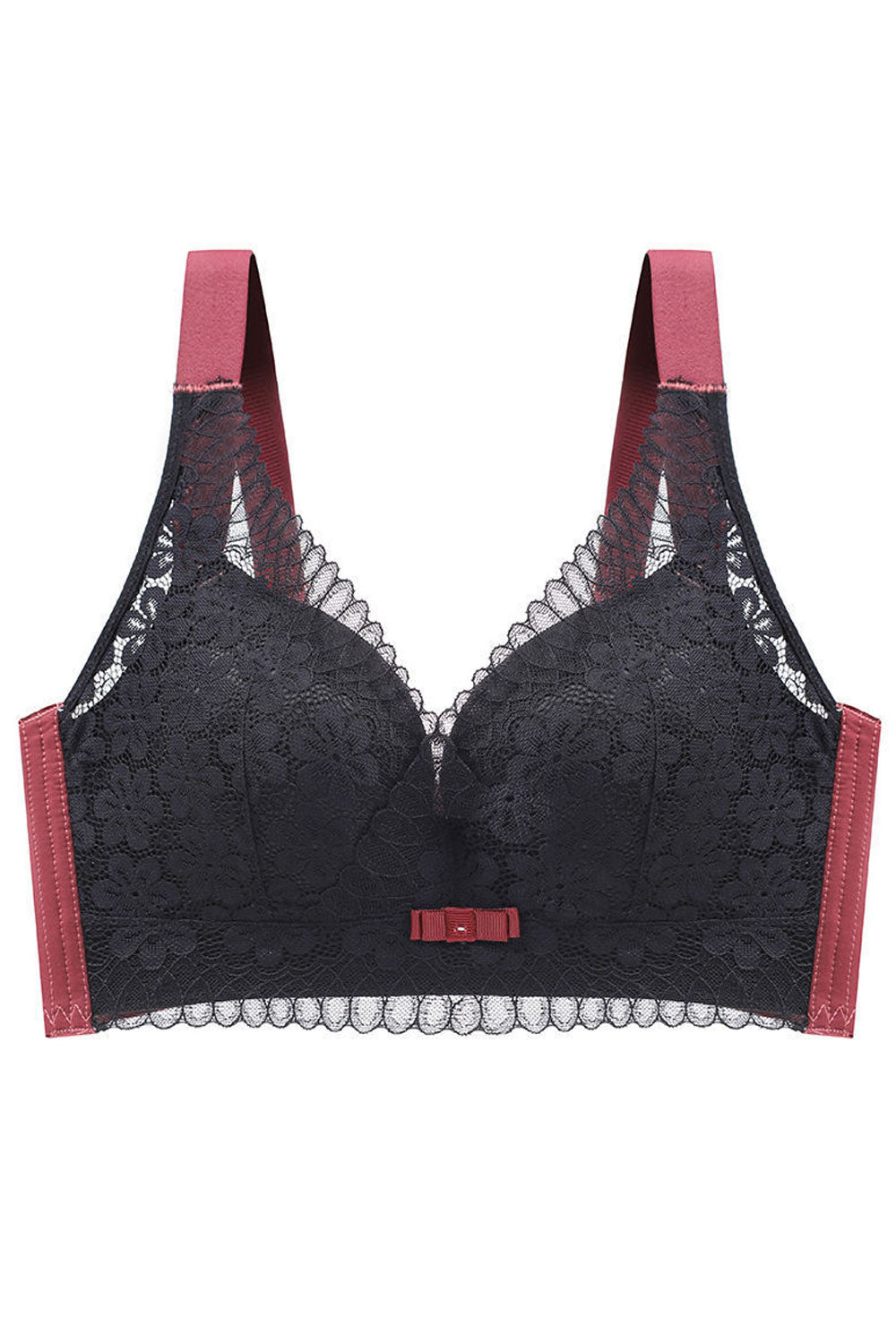 Women Plus Fashion Lace Thin Cup Adjustment Bra