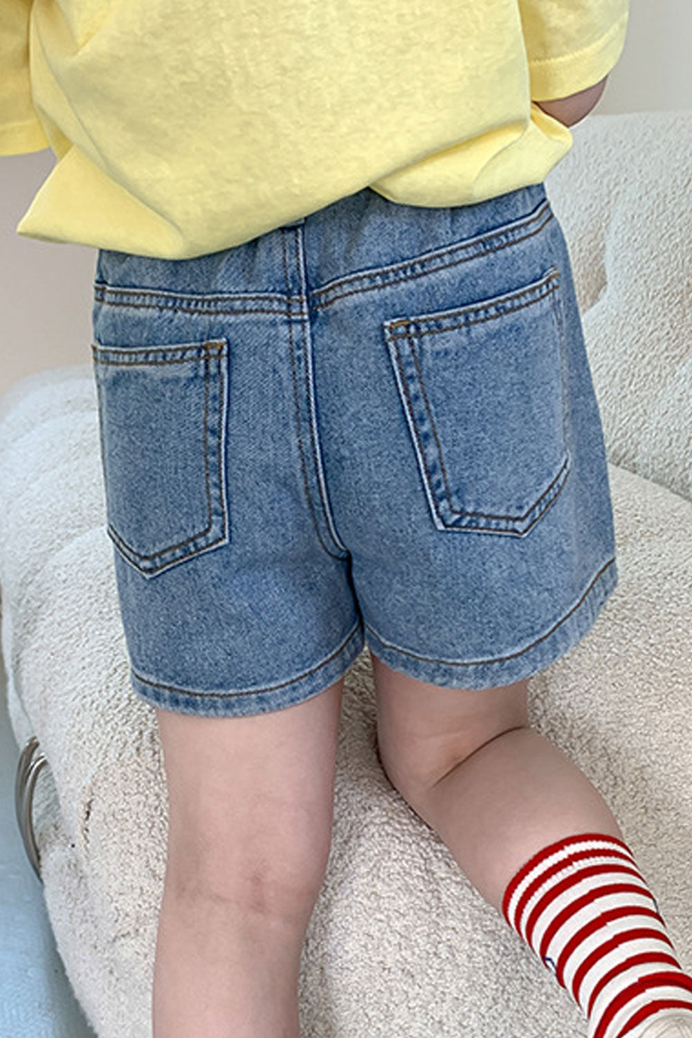 Kids Girls New Fashion Twill Denim Style Casual Summer Shorts