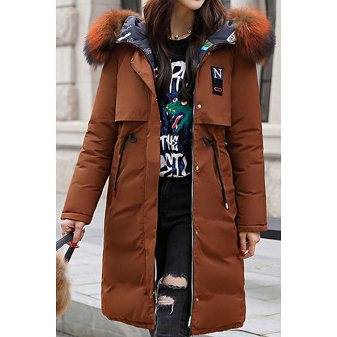 Women Hooded Collar Soft Cotton Padded Winter Jacket