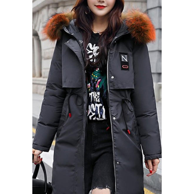 Women Hooded Collar Soft Cotton Padded Winter Jacket