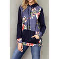 Women Long Sleeve Floral Printed Sweatshirt Hoodie