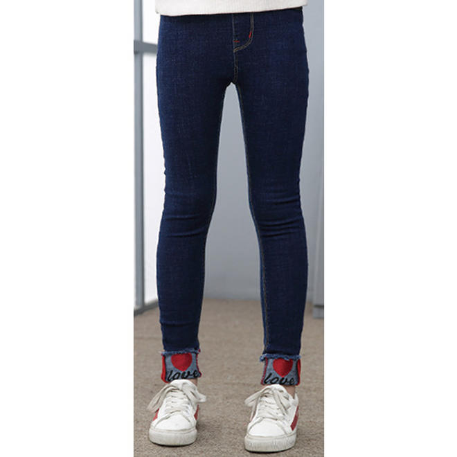 Kids Girls Stylish Slim Fit Stretchable Jeans