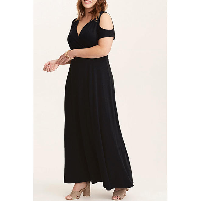 Women Cut Off Shoulder Long Maxy Party Dress