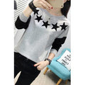 Women Beautiful Printed Pattern Easy Round Neck Long Sleeve Winter Casual Pullover Sweatshirt