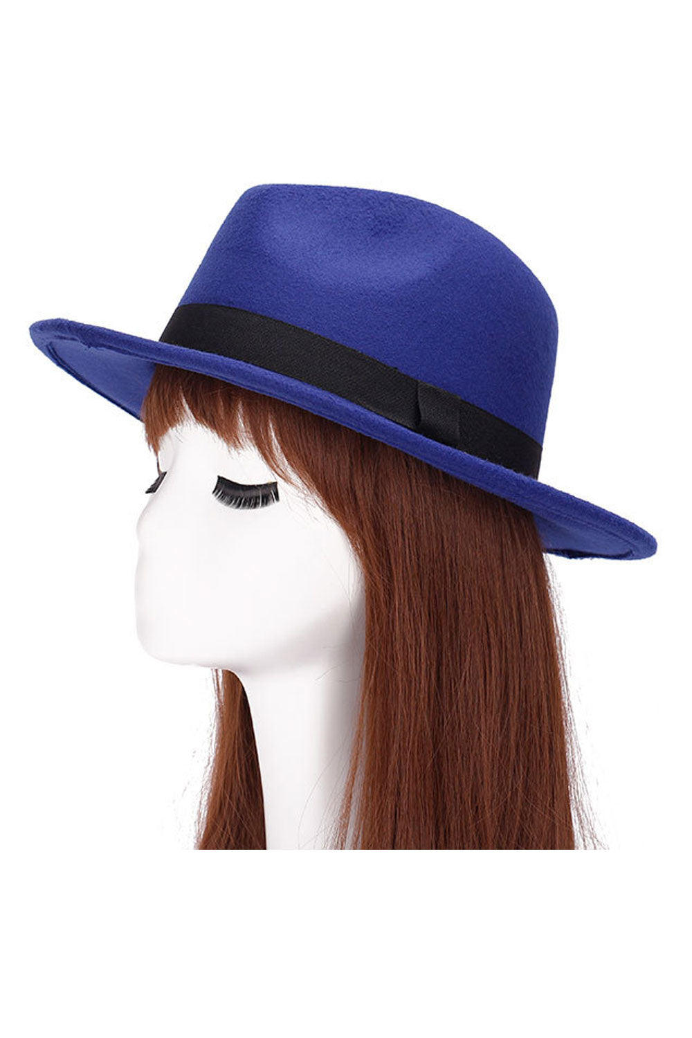 Women Ribbon Decorated Imitation Wool Warm Beret Hat