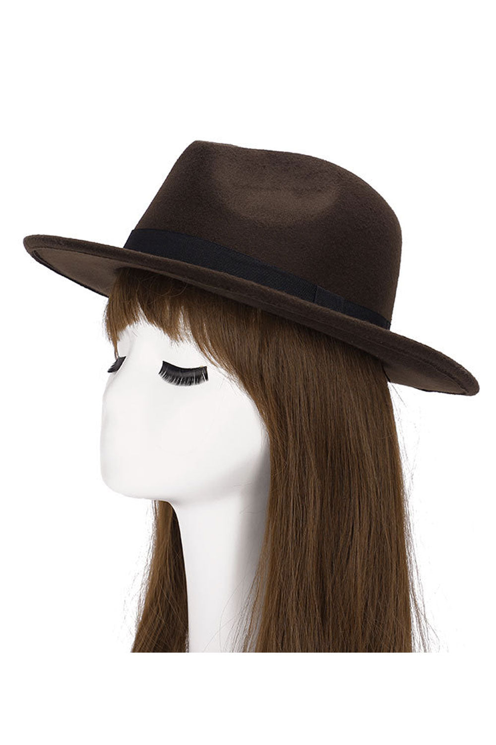 Women Ribbon Decorated Imitation Wool Warm Beret Hat