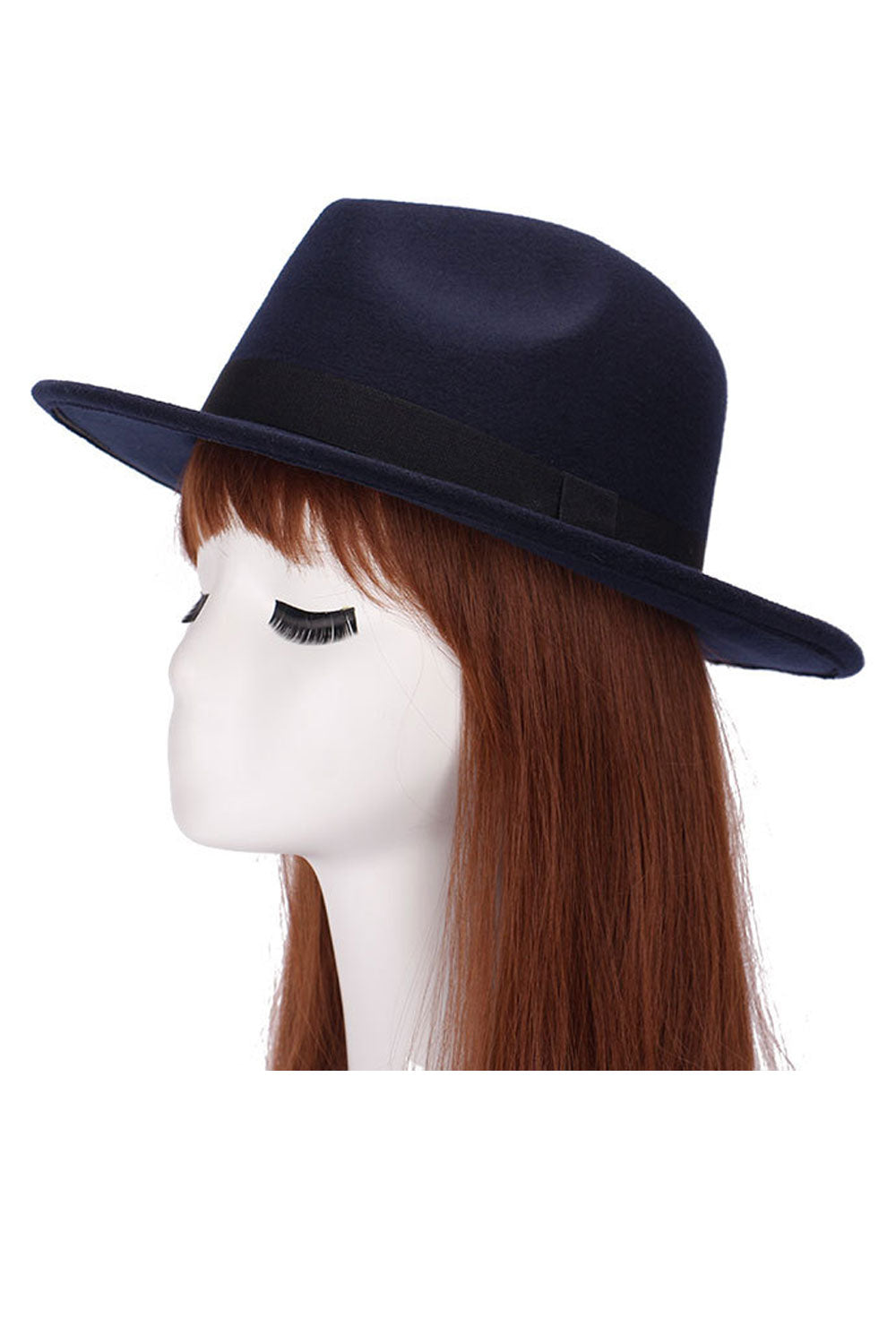 Women Ribbon Decorated Imitation Wool Warm Beret Hat