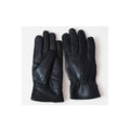 Women Classy Solid Color Thick Warm Leather Gloves