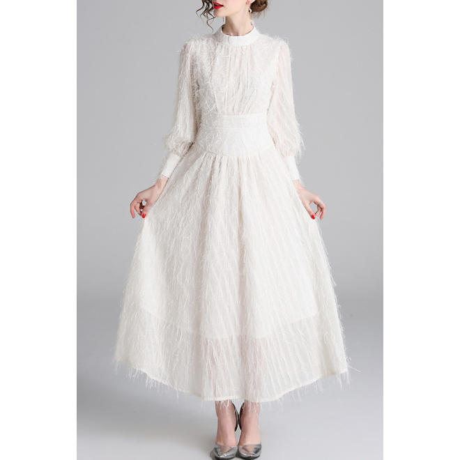 Women Special Occasion Tassel Decoration Gown Dress
