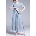 Women Short Sleeve Comfortable Lace Fashion Dress
