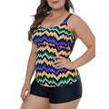 Women Printed Double Strap Adjustable Swimwear