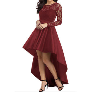 Women Maxi Style Back Long Hem Slim Fit Dress