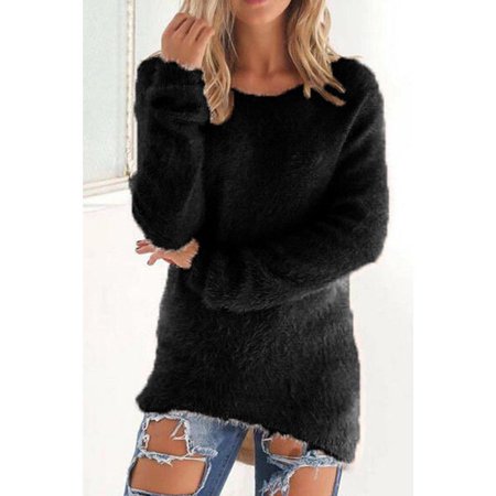 Women Fashion Solid Colored Warm Sweater