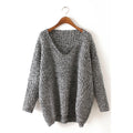 Women Superb Long Sleeve V-Neck Slim Fit Winter Casual Knitted Sweater