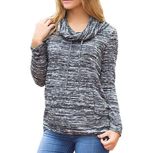Women High Neck Long Sleeve Losse Fit Top