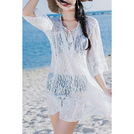 Women Sheered Soft Feel Beach Coverup