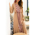 Women Embroidered Front Long Sleeve Dress