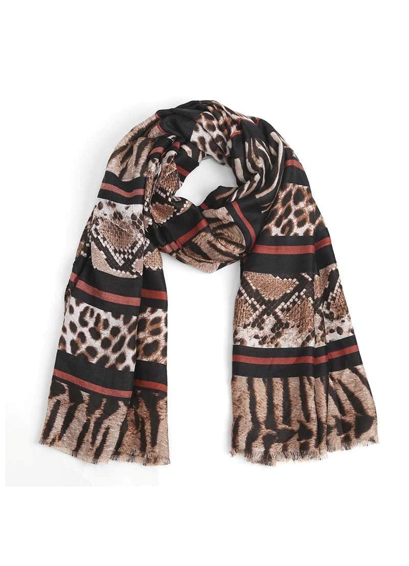 Women's Fashion Animal Print Skinny Scarf