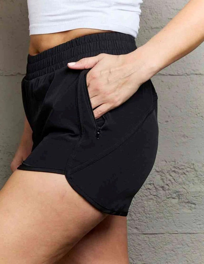 Women's Ninexis Reach My Goals Zipper Pocket Detail Active Shorts