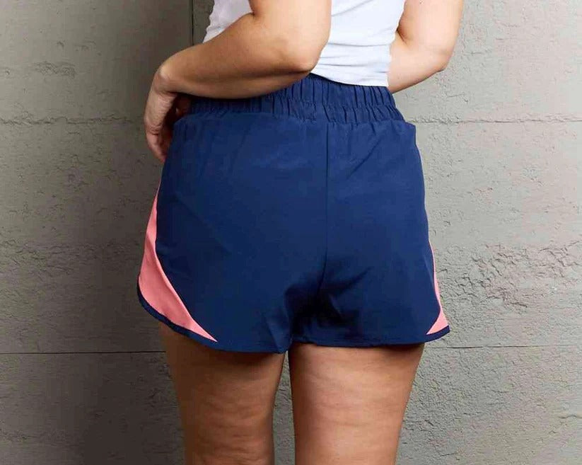 Women's Ninexis Put In Work High Waistband Contrast Detail Active Shorts