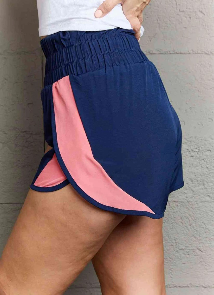 Women's Ninexis Put In Work High Waistband Contrast Detail Active Shorts