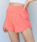 Women's Ninexis Stay Active High Waistband Active Shorts in Coral