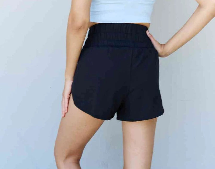 Women's Ninexis Stay Active High Waistband Active Shorts in Black