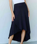 Women's Ninexis First Choice High Waisted Flare Maxi Skirt in Black
