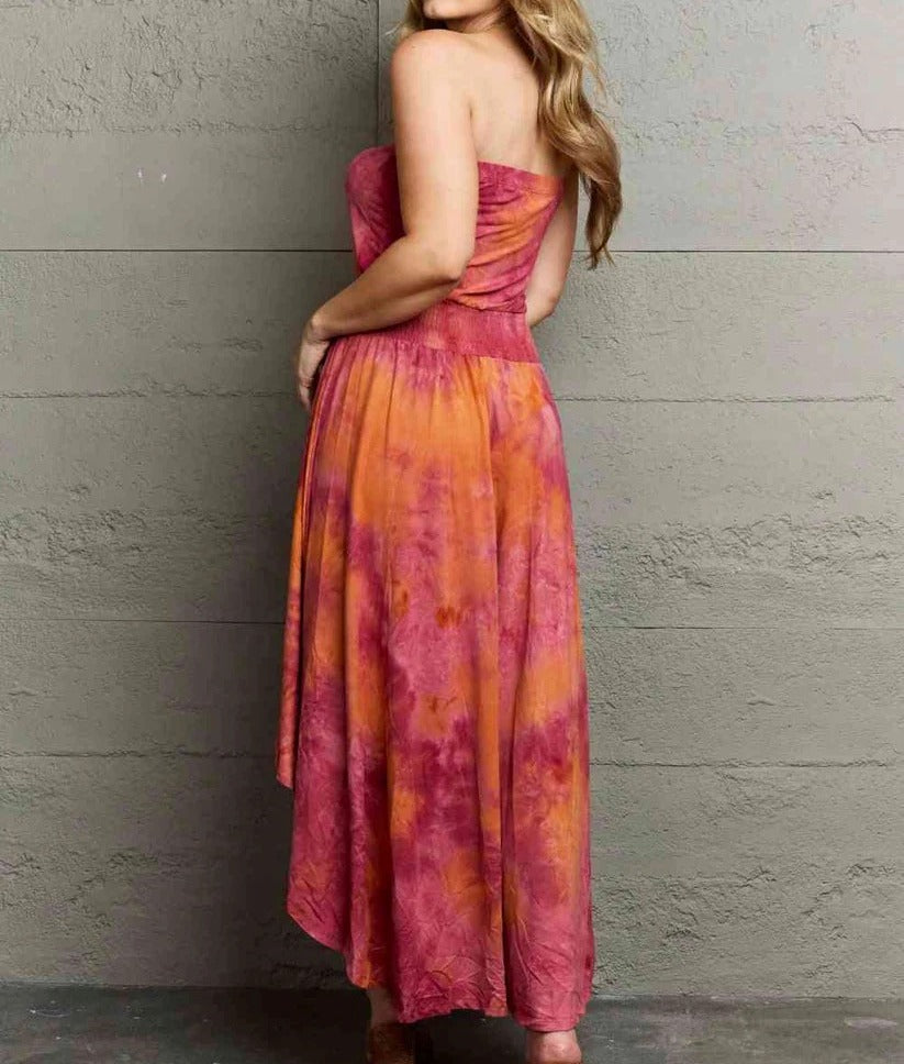 Women's Ninexis In The Mix Sleeveless High Low Tie Dye Dress
