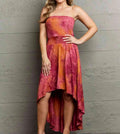 Women's Ninexis In The Mix Sleeveless High Low Tie Dye Dress