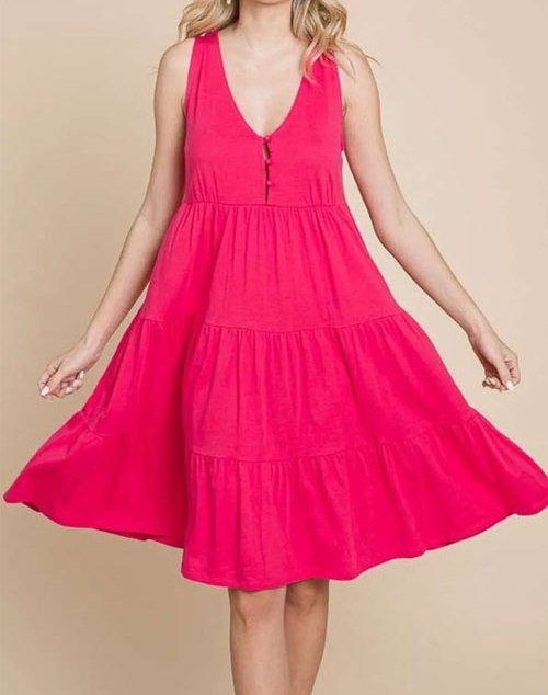 Women's Culture Code Racerback Tiered Tank Dress