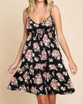 Women's Culture Code Full Size Floral Frill Cami Dress