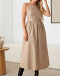 Women's LE LIS Tie Back Backless Cami Dress