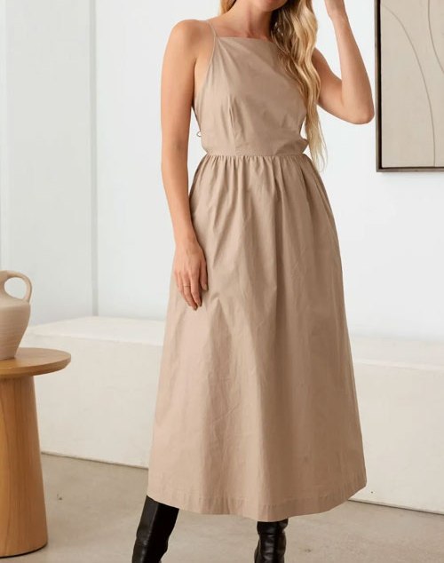 Women's LE LIS Tie Back Backless Cami Dress