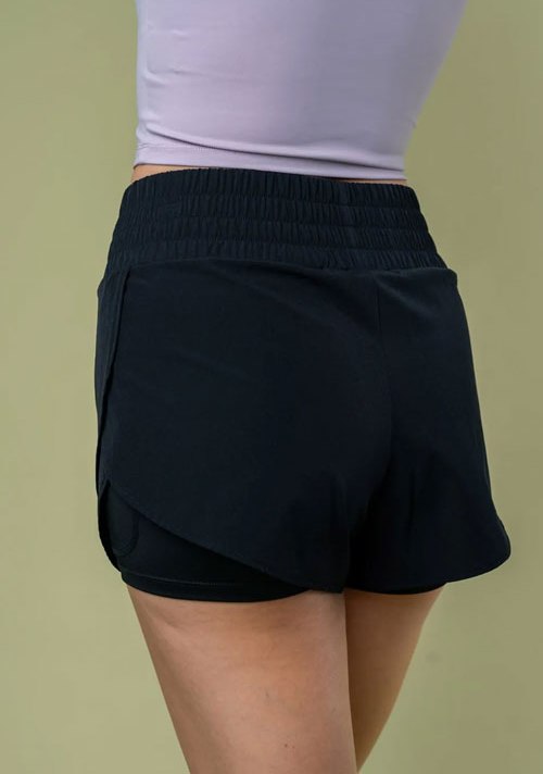 Women's White Birch Full Size High Waisted Knit Shorts